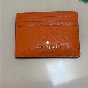 Kate Spade Vibrant Orange Card Holder
